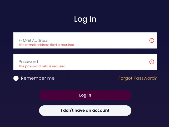 club-player-casino login page